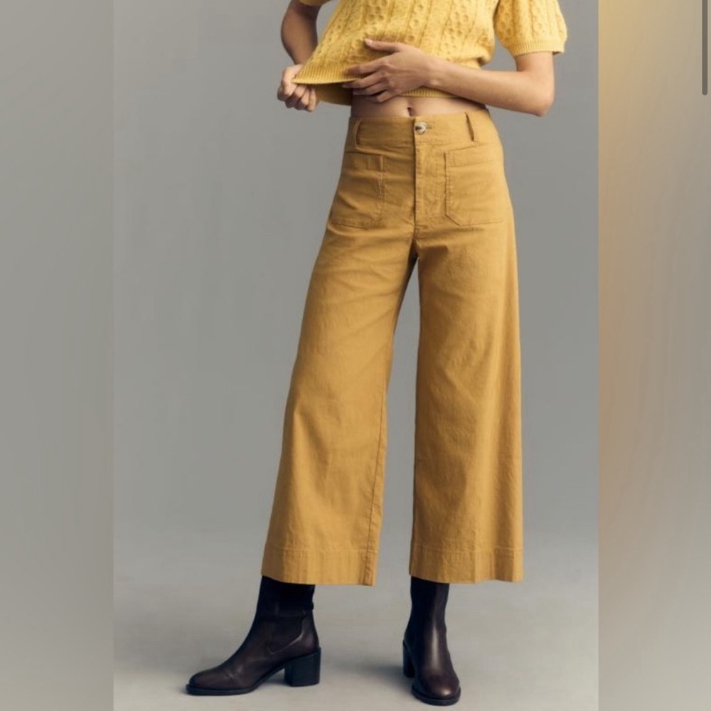 Anthro Maeve Collette Cropped in Copper